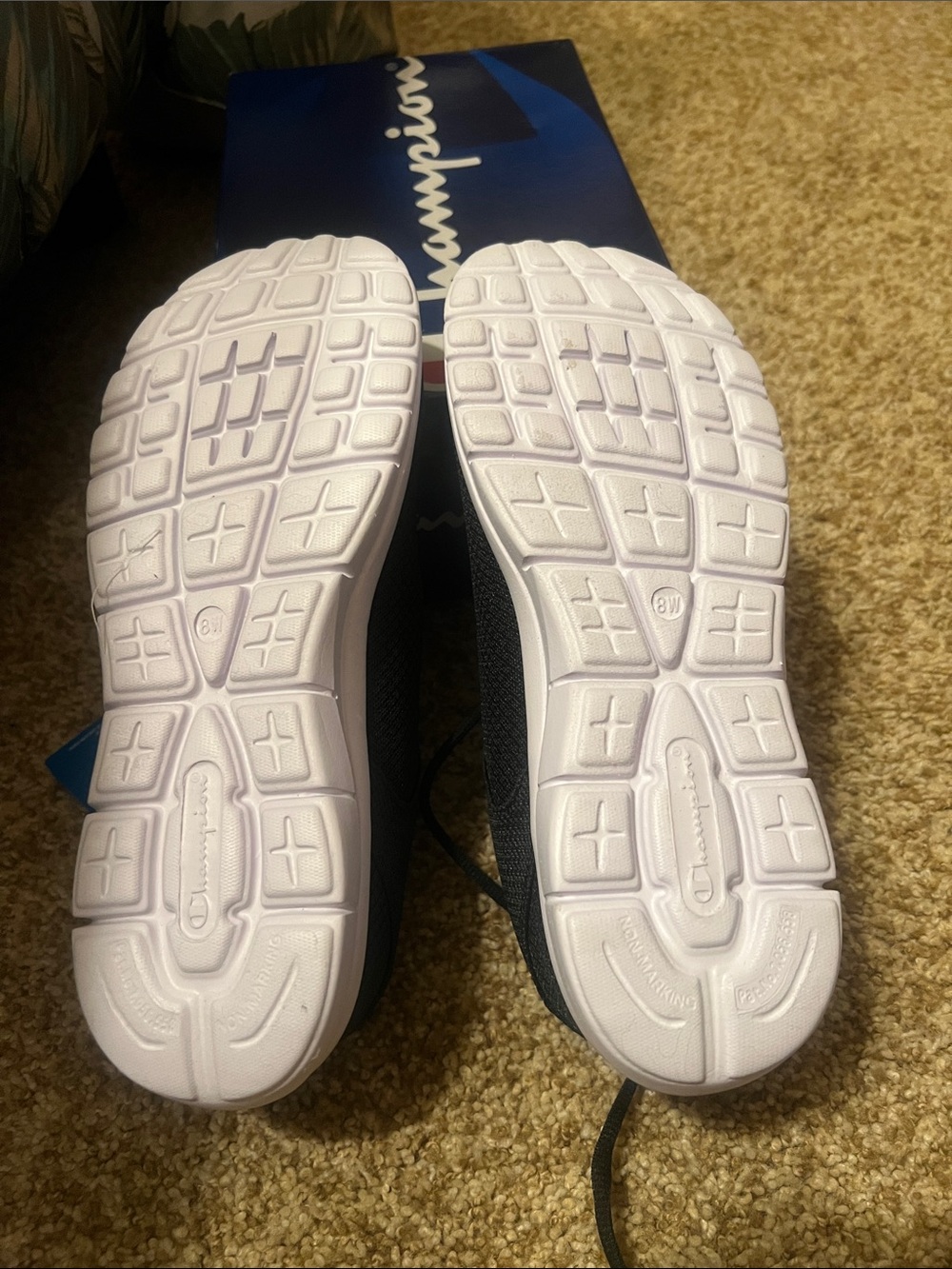 NIB Women’s Champion Black Athletic Sneakers with White Soles Size 8 Wide - Picture 14 of 14